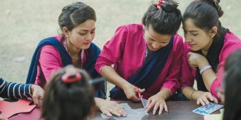 VSO volunteers in VSO Nepal's Sisters for sisters project