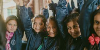 Schoolgirls in Nepal