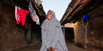 A woman farmer who has benefited from VSO's work in Nigeria