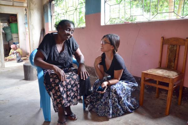 Sandy Hung is helping small business owners such as peanut butter processor, Celina Kisha in Iringa. Tanzania