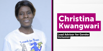 Christina Kwangwari, Lead Advisor for Gender and Inclusion